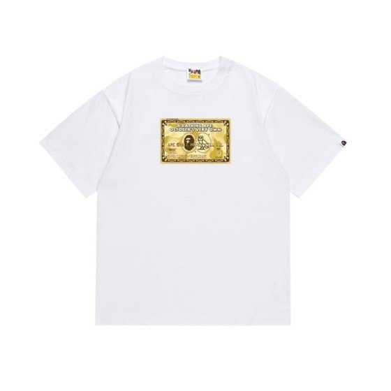 White BAPE x OVO Collab "Gold Bill" T-Shirt
